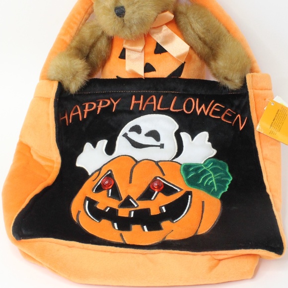 Pumpkin Teddy Bear Candy Bag Halloween Home Decor - Picture 6 of 6